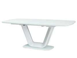 Стол обеденный SIGNAL ARMANI 160 раскладной, белый 160-220/90/76 NEW
