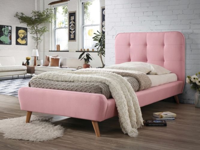 Кровать SIGNAL TIFFANY розовый, 90/200 NEW