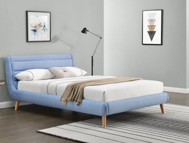Кровать HALMAR ELANDA синий, 160/200 NEW