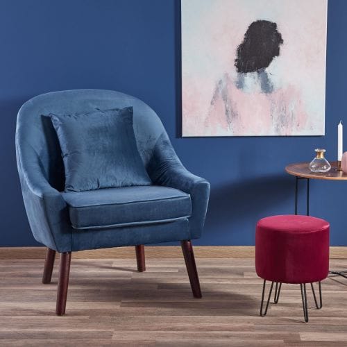 Кресло HALMAR OPALE темно-синий NEW