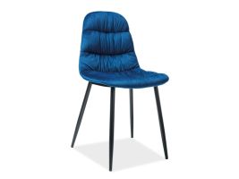 Стул SIGNAL VEDIS VELVET темно-синий NEW