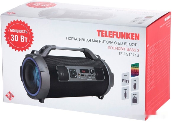 Беспроводная колонка Telefunken TF-PS1271B, фото 6