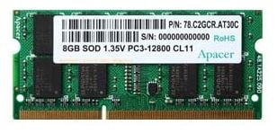 Apacer 8GB DDR3 SO-DIMM PC3-12800 [AS08GFA60CATBGJ]