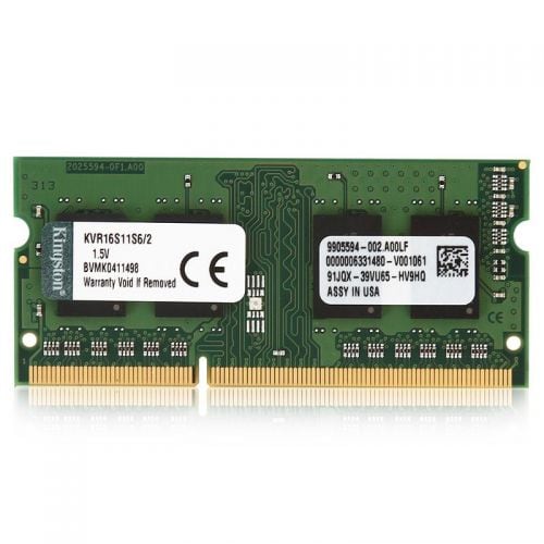 Kingston ValueRAM 2GB DDR3 SO-DIMM PC3-12800 (KVR16S11S6/2)