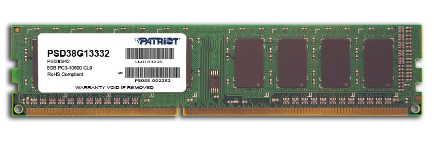 Patriot Signature 8GB DDR3 PC3-10600 (PSD38G13332)