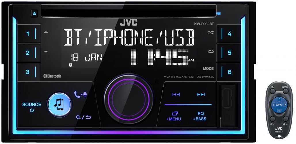 Автомагнитола JVC KW-R930BT