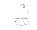 Каминная вытяжка Weissgauff TAU 60 TC BL