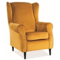 Интерьерное кресло Signal Baron Velvet Bluvel 68 (карри)
