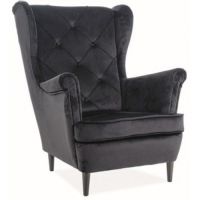 Интерьерное кресло Signal Lady Velvet Bluvel 19 (черный)
