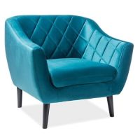 Интерьерное кресло Signal Molly Velvet 1 Bluvel 85 (бирюзовый)