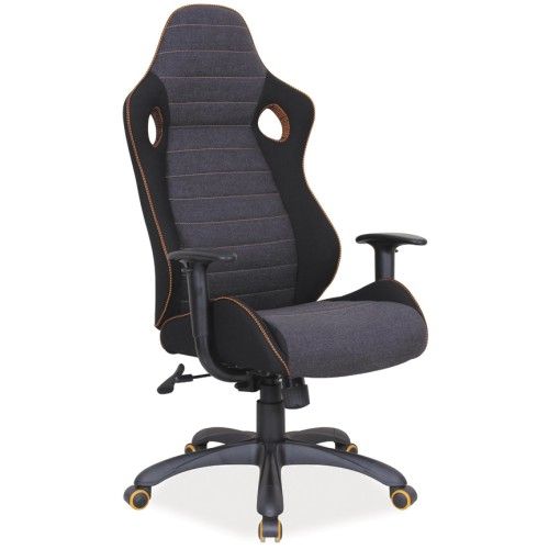 Кресло компьютерное SIGNAL Q-229 черно\серое