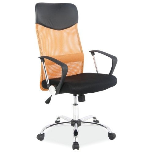 Кресло компьютерное SIGNAL Q-025 оранжево\черное