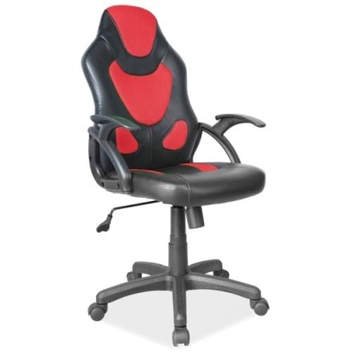 Кресло компьютерное SIGNAL Q-100 черный/красный NEW