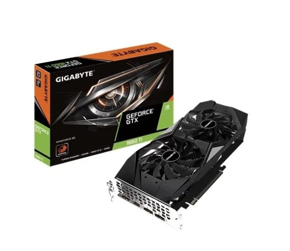 Gigabyte GeForce GTX 1660 Ti WindForce 6GB GDDR6 GV-N166TWF2-6GD, фото 1