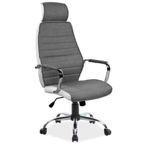Кресло компьютерное SIGNAL Q-035 белый/серый NEW