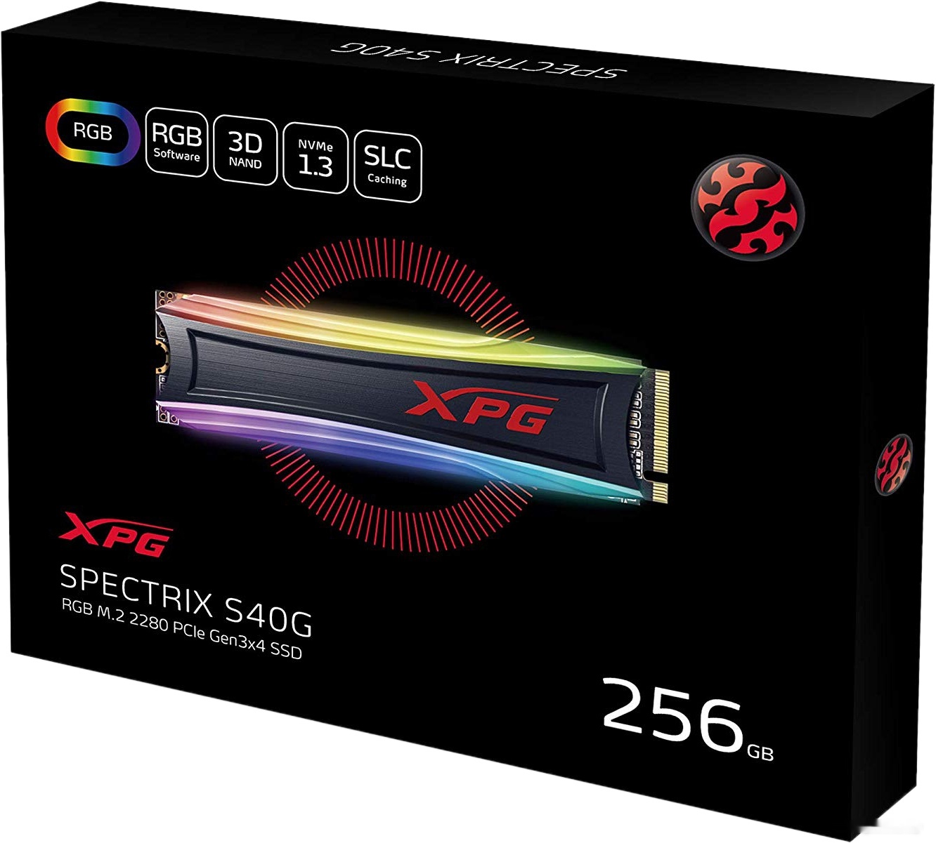 SSD A-Data XPG Spectrix S40G RGB 256GB AS40G-256GT-C, фото 4