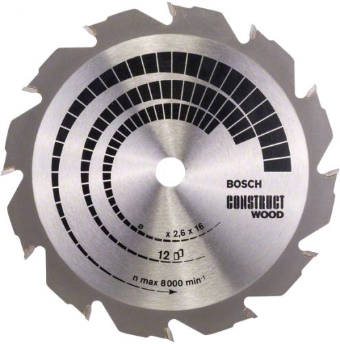Диск пильный по дереву Bosch Construct Wood 160x20/16