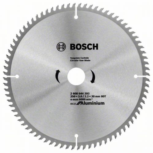 Диск пильный по алюминию Bosch Eco for Aluminium 250x30 мм 80 зуб.