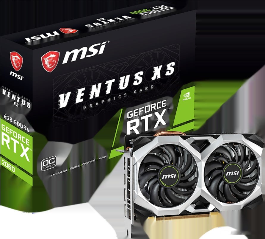 Видеокарта MSI GeForce RTX 2060 Ventus XS OC 6GB GDDR6, фото 2
