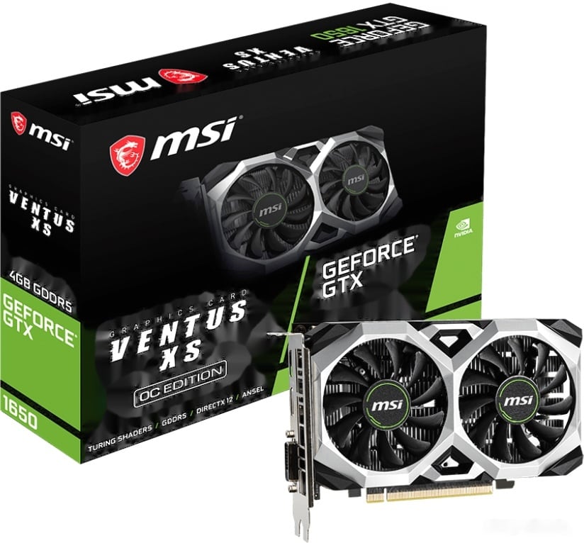 Видеокарта MSI GeForce GTX 1650 Ventus XS OC 4GB GDDR5, фото 5