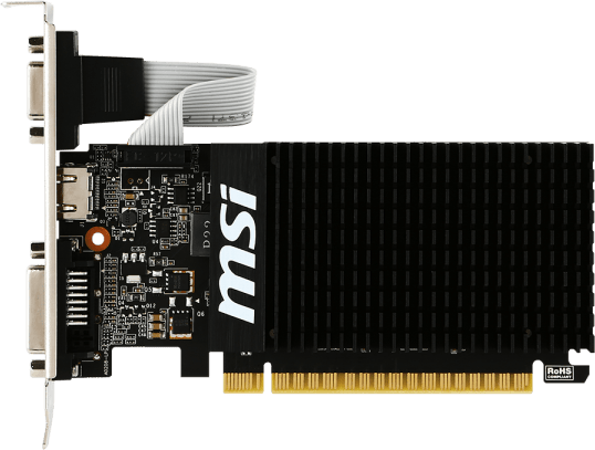 Видеокарта MSI GeForce GT 710 1GB DDR3 [GT 710 1GD3H LP]