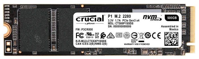 Жесткий диск Crucial CT500P1SSD8, фото 1