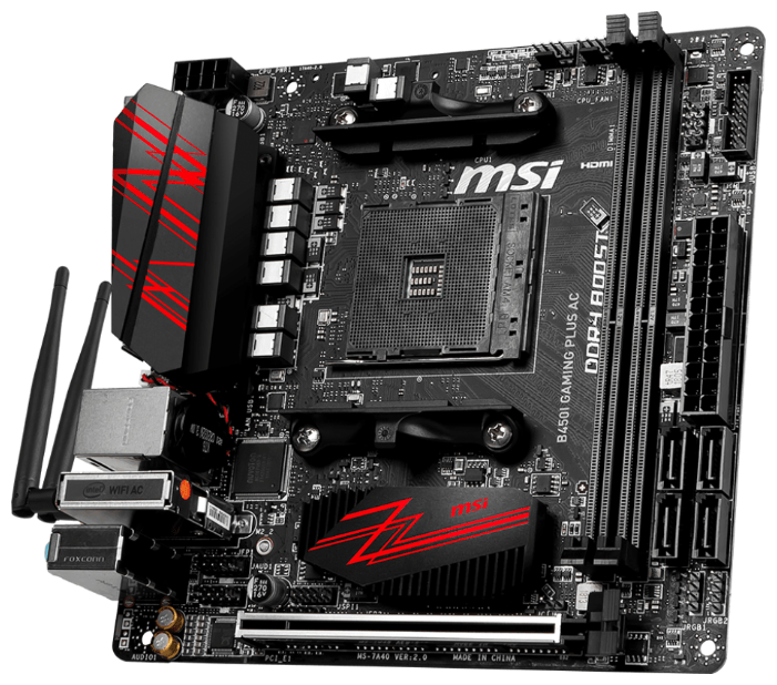 Материнская плата MSI B450I GAMING PLUS AC, фото 2