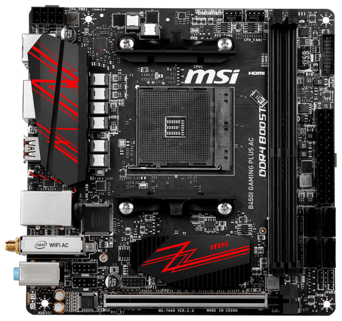 Материнская плата MSI B450I GAMING PLUS AC, фото 5