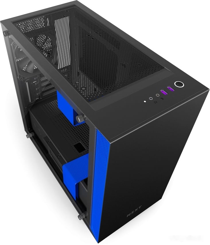 Корпус NZXT H400i (черный/синий), фото 2