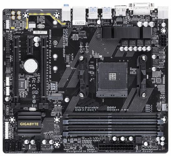 Материнская плата Gigabyte GA-AB350M-DS3H (rev. 1.x)