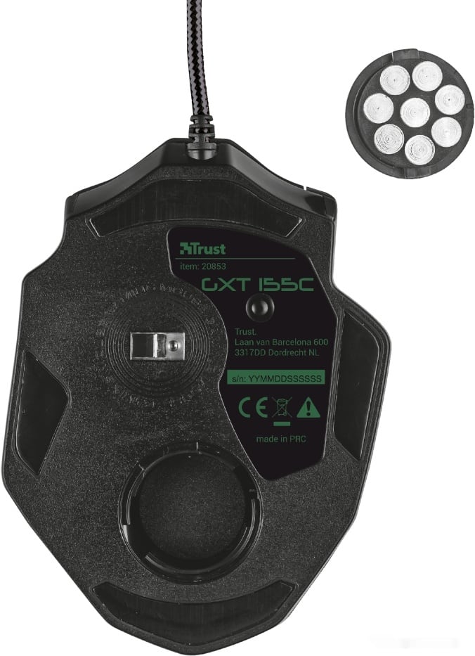Игровая мышь Trust GXT 155C Caldor (зеленый), фото 7