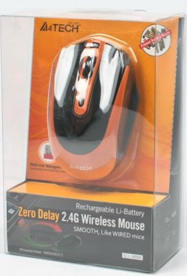 Мышь A4Tech G11-590FX (Black Orange), фото 4