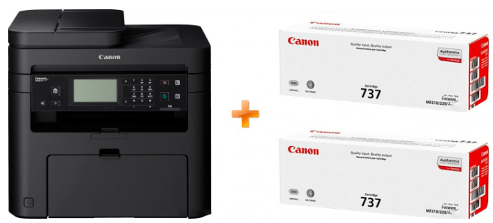 Принтер Canon i-SENSYS MF237W + 2 картриджа 737 (1418C164), фото 5