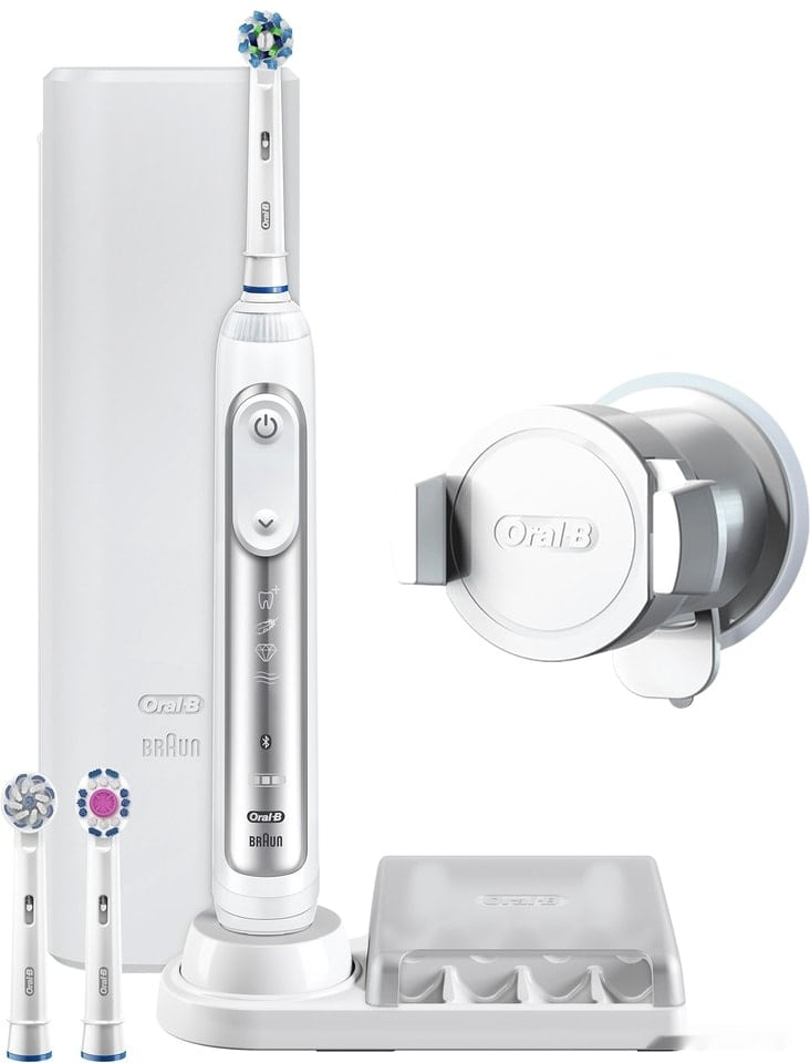 Электрическая зубная щетка Braun Oral-B Genius 8000 White D 701.535.5XC, фото 2