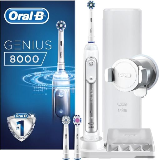 Электрическая зубная щетка Braun Oral-B Genius 8000 White D 701.535.5XC, фото 1