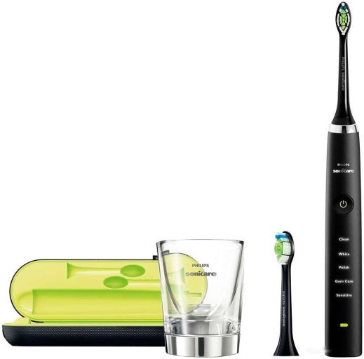 Электрическая зубная щетка Philips DiamondClean Black (HX9352/04), фото 1