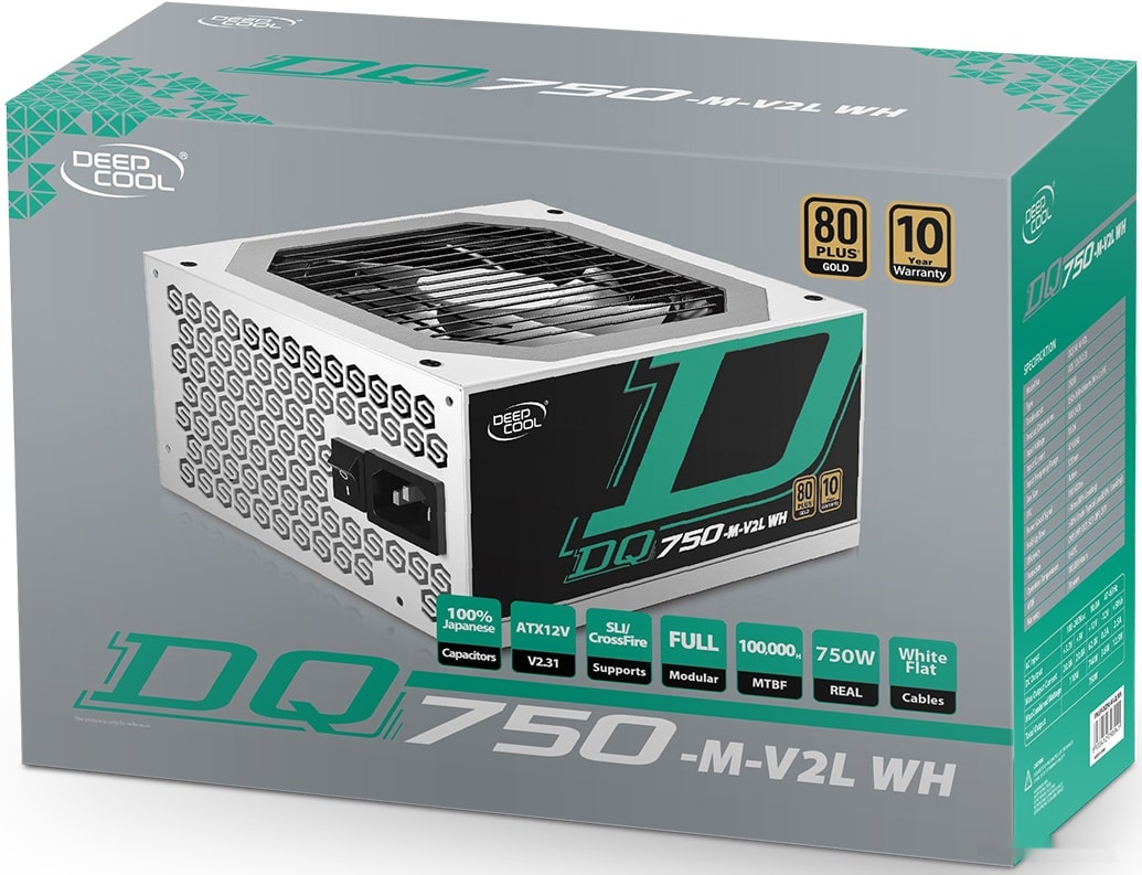 Блок питания Deepcool DQ750-M-V2L WH, фото 3