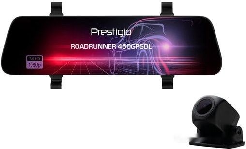 Автомобильный видеорегистратор Prestigio RoadRunner 450GPSDL, фото 1