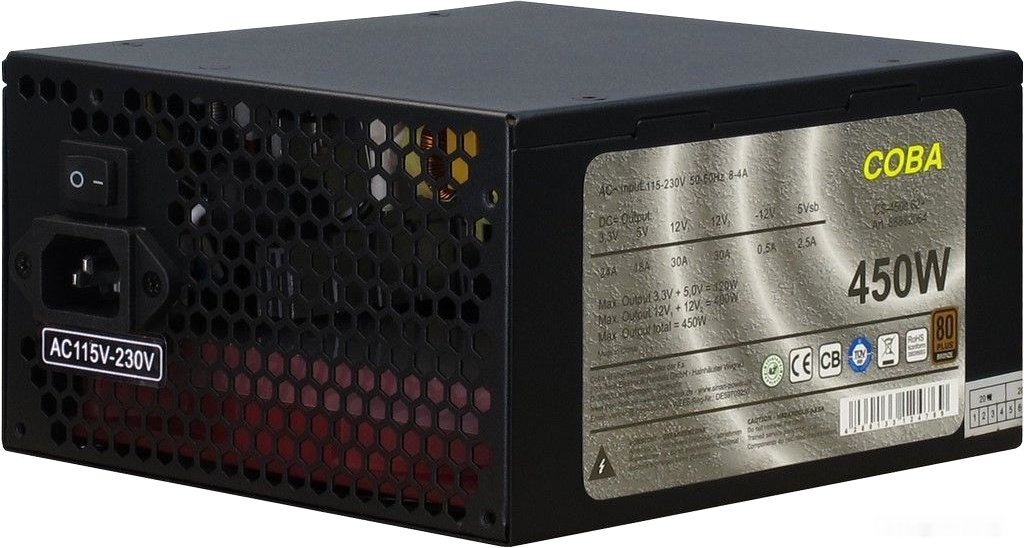 Блок питания INTER-TECH Coba CS-450it, фото 4