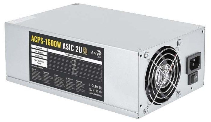 Блок питания Aerocool ACPS-1600W ASIC 2U 1600W