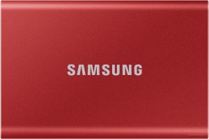 Внешний накопитель Samsung T7 1TB (красный)