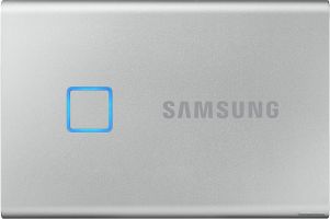 Внешний накопитель Samsung T7 Touch 500GB (серебристый)