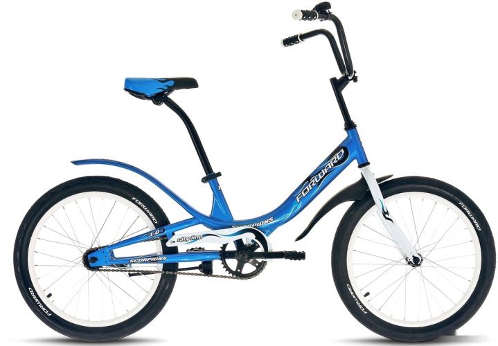 Детский велосипед Forward Scorpions 20 1.0 (голубой, 2020)
