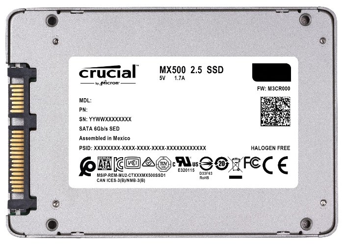 Твердотельный накопитель Crucial CT2000MX500SSD1, фото 3