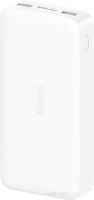 Портативное зарядное устройство Xiaomi Redmi Power Bank 20000mAh (белый)
