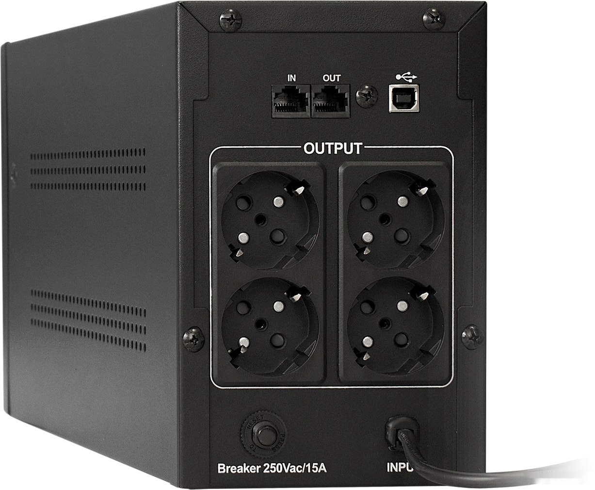 Источник бесперебойного питания Exegate UNB-850.LED.AVR.EURO.RJ.USB EP285541RUS, фото 2