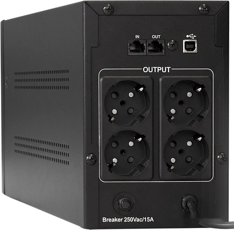 Источник бесперебойного питания Exegate LLB-2200.LCD.AVR.EURO.RJ.USB EP285531RUS, фото 2