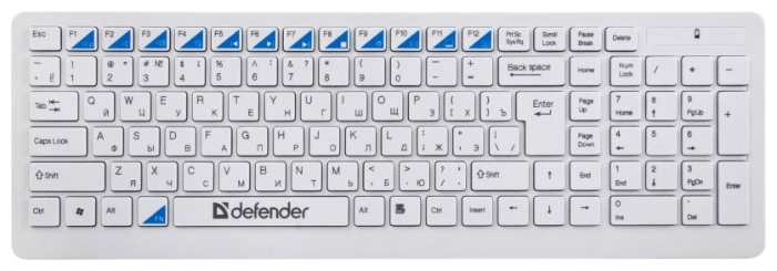 Клавиатура Defender Skyline 895 Nano White USB, фото 2