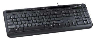 Клавиатура Microsoft Wired Keyboard 600 Black USB, фото 2