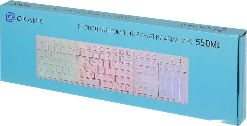 Клавиатура Oklick 550ML (белый), фото 8